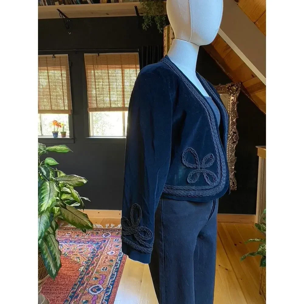 Vintage Jacket Bow Velvet